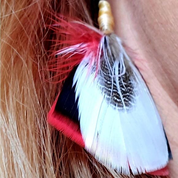 Artesian handmade earrings sterling silver hook - Picture 7 of 11
